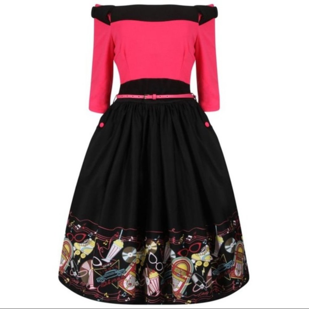 Lindy Bop Diner Swing Dress US 16